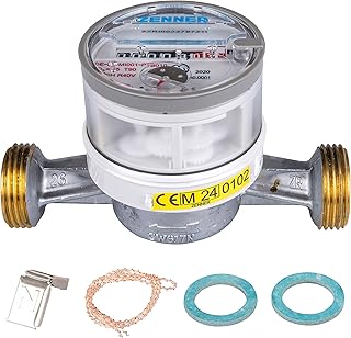 Zenner ETWD-M Single-Jet Water Meter for Hot Water, Calibrated 2025