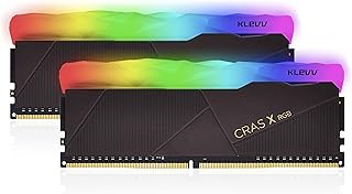 ضوء فضاء لوني RGB كراس اكس بسعة 32GB 2×16GB بذاكرة DDR4 UDIMM 3200 ميجا هرتز CL 16 اس كيه برقائق هانكس و 288 دبوس وذاكرة رام KD4AGU880-32A160X من كليف في ار جي بي