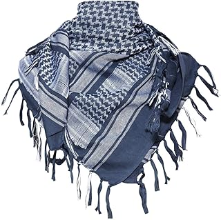 ECOMBOS Shemagh Scarf - Men Arab Head Scarf 100% Cotton Military Tactical Desert Keffiyeh Head Neck Wrap