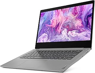 لاب توب لينوفو ايديا باد 3 2021 14 انش FHD LED، انتل كور i5-1035G1، ذاكرة RAM 8GB، وسيط تخزين 512GB SSD PCle، منفذ HDMI، كاميرا ويب، WiFi، بلوتوث 5.0، قارئ بطاقات، ويندوز 10، رمادي، ملحقات اي اف تي