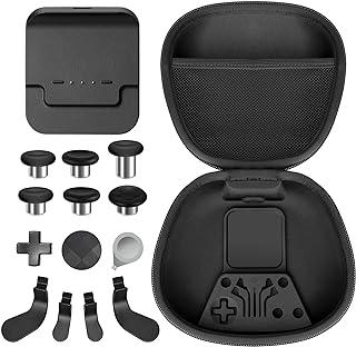 Sedicoca Complete Component Pack for Xbox Elite 2 Core - Accessories Includes 1 Carrying Case, 1 Charging Dock, 4 Thumbsticks, 4 Paddles and 1 Charging line