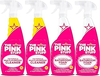 Stardrops - The Pink Stuff - Multi-Purpose Spray and Bathroom Foam Spray 4-Pack Bundle (2 Multi-Purpose Spray, 2 Bathroom Foam)