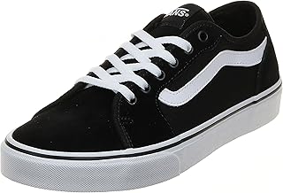 حذاء من فانس VANS Sk8-Hi تزلج كاجوال عالية الجودة للجنسين مريحة ومتينة في وجه واحد المطاط وافل المميز أسود-أبيض