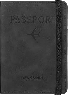 Passport Cover, Passport Holder, Passport Cover with Credit Card Slot and Boarding Pass Slot Combo, Passport Wallet Case Travel Accessories