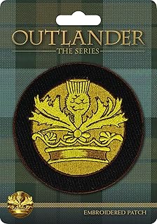 Outlander Crown and Thistle Embroidered Patch