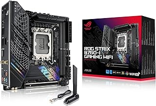 لوحة ام اسوس روج ستريكس B760-I للالعاب ميني ITX بقابس LGA 1700/انتل® B760 جيل 13 و12/ذاكرة DDR5 بمعدل نقل 7600 مليون نقلة بالثانية/PCIe 5.0/منفذا M.2/مزامنة اورا/8+1 مرحلة طاقة/واي فاي 6E/‏USB 3.2