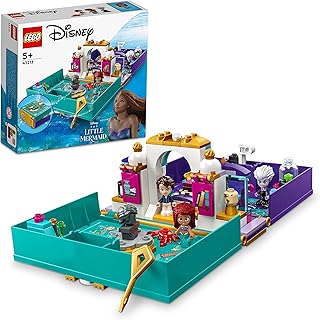 مجموعة كتاب قصة حورية البحر الصغيرة 43213 من LEGO | Disney؛ تحفّز اللعب التخيلي للأطفال بعمر +5 (134 قطعة)