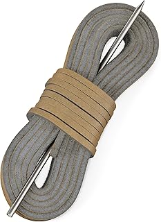 Leather Boat Shoe Lacing Kit | 45 inches | 1 Needle And 2 Strips [1 Pair]