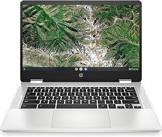 HP كروم بوك x360 14a - ca0009na | معالج انتل® سيليرون® N4020 | ذاكرة RAM 4GB | 64GB eMMC | شاشة لمس 14 انش FHD 16:9 IPS | نظام تشغيل جوجل | فضي معدني ، انتل