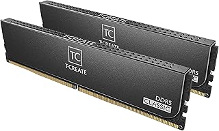 تيم جروب مجموعة ذاكرة DDR5 كلاسيك سعة 10L 32GB 2 × 16GB 5600MHz PC5-44800 CL46 هاينكس IC للكمبيوتر المكتبي من تي-كريت تدعم كلاً انتل وAMD - CTCCD532G5600HC46DC01 DDR5 كلاسيكية DDR5 DDR5