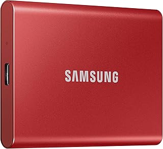 SSD خارجي t7 500GB من سامسونج، احمر، usb_3.0