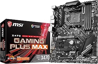 MSI لوحة ام للالعاب AMD X470 رايزن الجيل الثاني والثالث AM4 DDR4 DVI HDMI بطاقة رسومات CFX ATX (X470 جيمنج بلس ماكس) من بيرفورمانس جيمنج، من ام اس اي، Socket AM4