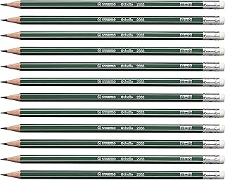 قلم رصاص جرافيت من ستابيلو اوثيلو - E/T - علبة من 12 قطعة - بي