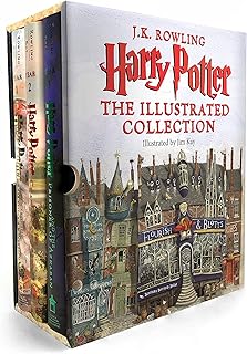 Harry Potter: The Illustrated Collection (Books 1 3 Boxed Set)، من ارثر ايه ليفاين بوكس