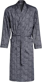 RE-504 Elegant Men's Dressing Gown - Light and Thin - 100% Cotton