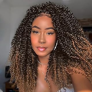 1B/30, 45 cm 18 inches/ Marly Bob / 540G / 6 pieces of hair extensions for crochet braids/per piece: 30 strands 90 g / natural look premium + free hook (45 cm, 1B/30)