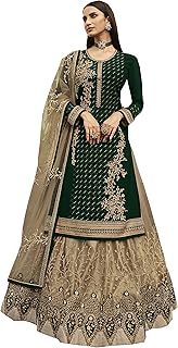 Delisa New Indian/Pakistani Eid Special Party/Ethnic wear Georgette Straight Ghagra Style Salwar for Womens LTT