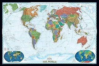 National Geographic World Decorator, Laminated: Wall Maps World