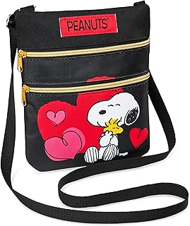 Peanuts Snoopy Crossbody Bag Girls Purse for Kids Teens Women Fashion Shoulder Bag