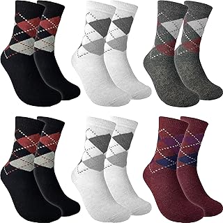 6 Pairs Wool Socks for Women Wool Socks Winter Socks and Winter Socks Wool Breathable Soft and Comfortable