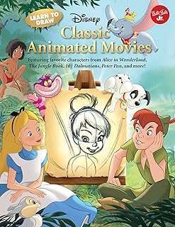 Learn to Draw Disney's Classic Animated Movies: Featuring Favorite Characters from Alice in Wonderland, the Jungle Book, 101 Dalmatians, Peter Pan, and More!