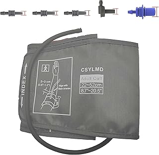سوار معصم كبير للغاية لضغط الدم من سي اس واي ال ام دي (5.9 انش-9.5 انش| 8.7-12.6 انش| 8.7 انش-20.5 انش) - سوار معصم بديل مقاس XL للاذرع الكبيرة، متوافق مع شاشات اومرون بي بي، اساور للبالغين فقط... (L