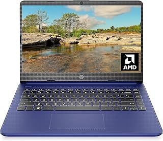 HP لابتوب 14، AMD 3020e، ذاكرة RAM 4GB، ذاكرة اي ام ام سي 64GB، شاشة HD 14 انش، ويندوز 10 هوم في وضع S، عمر بطارية طويل، مايكروسوفت 365، (14-fq0010nr، 2020)