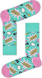 Happy Socks Unisex Super Mom Crew Socks