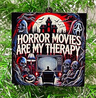 Horror Movies are My Therapy Ornament