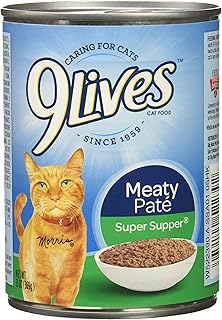 9Lives Meaty Paté Super Supper Wet Cat Food, 13 Ounce (Pack of 12)