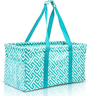 Lucazzi Extra Large Utility Tote Bag - Oversized Collapsible Pool Beach Canvas Basket