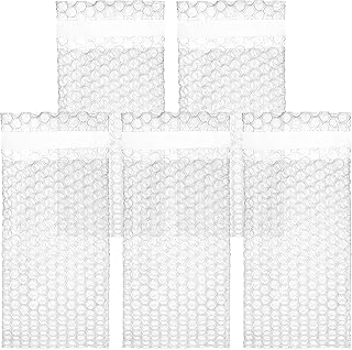 مغلفات فقاعية ذاتية الغلق مقاس 4 × 7.5 انش، 50 قطعة - اكياس تغليف فقاعية شفافة ذاتية الغلق للبريد والتخزين