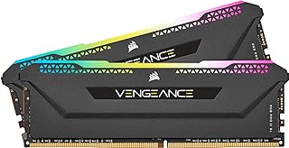 ذاكرة فينجانس سطح المكتب مضاءة برو SL بسعة 64 جيجابايت (2×32GB) من نوع DDR4 بتردد 3600 ميجاهرنز C18 كورسير (10 مصابيح LED RGB قابلة للعنوان بشكل فردي، محسنة لعرض النطاق الترددي وأوقات الاستجابة) أسود