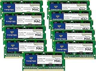 تايم تيك مجموعة ذاكرة 80GB (10x8GB) متوافقة مع ابل DDR3L 1600MHz PC3L-12800 CL11 لاي ماك (منتصف 2011، أواخر 2012، أواخر 2013، أواخر 2014 ريتينا 5K، منتصف 2015 ريتينا 5K) ترقية ذاكرة ماك RAM