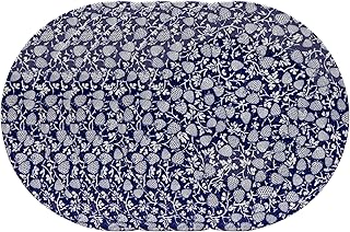 Wade WA967045BLU Eton Set of 4 Dinner Plates with Blue Strawberry Design, Crafted from Earthenware, UK Designed Heritage Dinnerware, Made in Stoke-on-Trent, 28cm, Blue