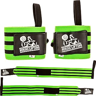 'Nordic Lifting Wrist Wraps Super Heavy Duty (1 Pair/2 Wraps) 24'' for Weight Lifting | Powerlifting | Gym | Crossfit - Weightlifting Thumb Loop - Men & Women 1 Year Warranty'