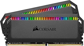 كورسير دوميناتور بلاتينيوم RGB 64GB (2x32GB) DDR4 3200 (PC4-25600) C16 1.35V - اسود