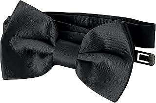 Men's Bow Tie 10 cm x 6 cm Small Suit Tuxedo etc. Adjustable Pre-tied with Hook Closure