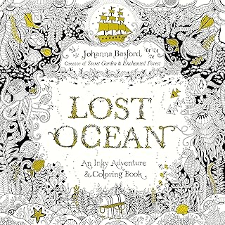 Lost Ocean: An Inky Adventure and Coloring Book for Adults